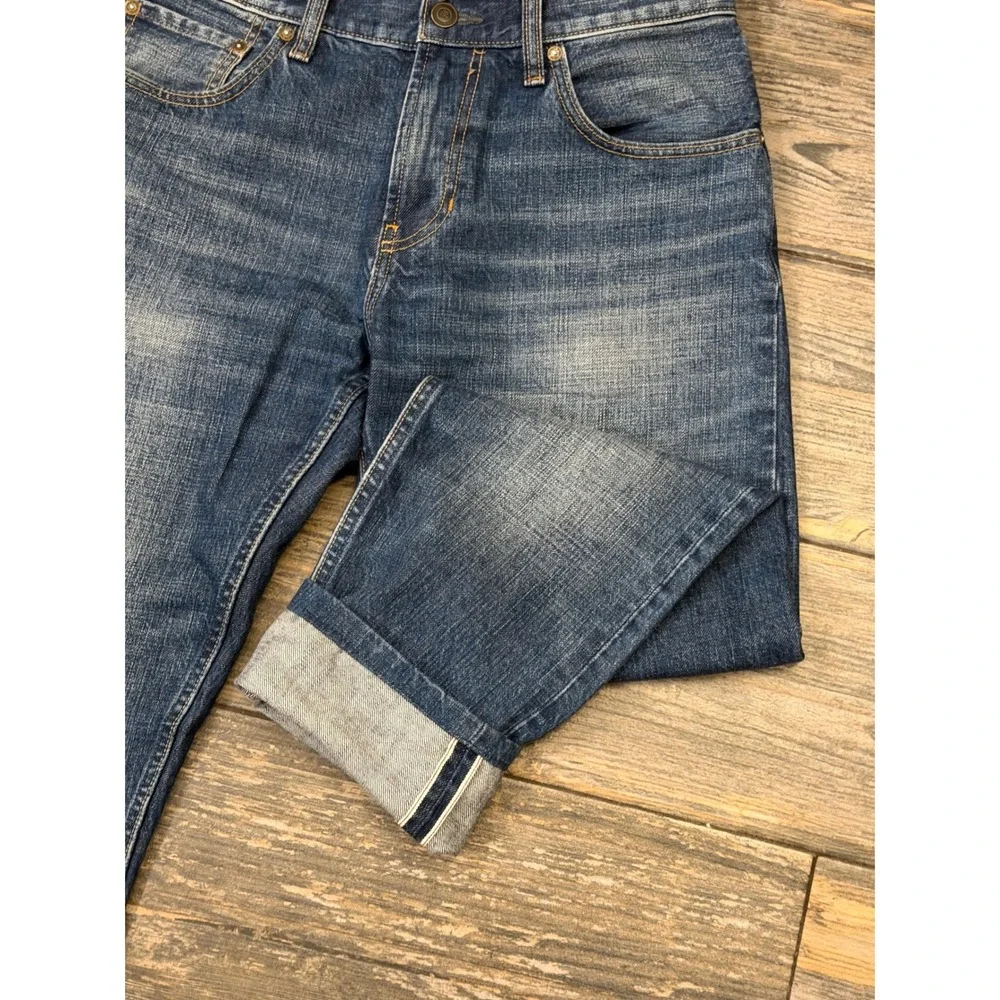 Banana‎ Republic Selvedge Slim Fit Jeans 30x34 Medium Wash Premium 100% Cotton